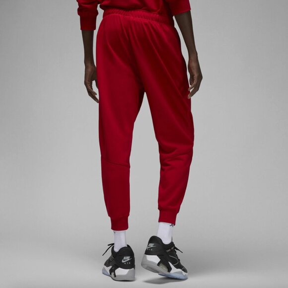 NEW with Tags Nike Jordan Dri-FIT Sport Men's Fleece Trousers Red/Black Large - Picture 2 of 5